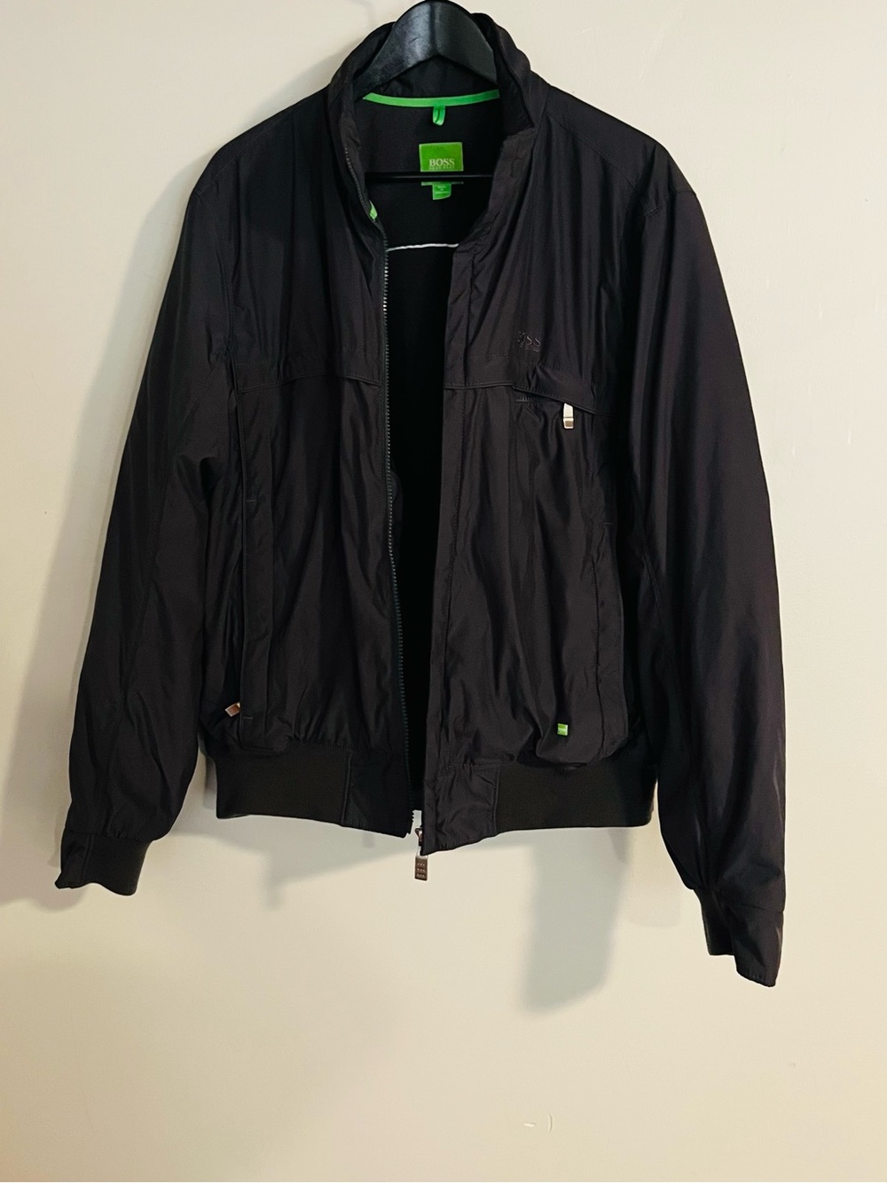Hugo Boss Men’s Classic Full Zip Polyester Signature Jacket Size L